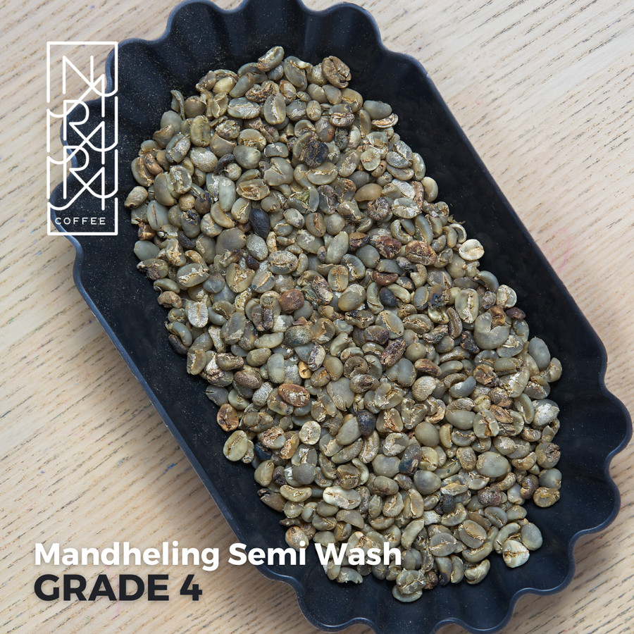 Green Bean 1kg MANDHELING SEMI WASH -Biji Kopi Sumatra Arabika Mandailing Narara Coffee greenbean