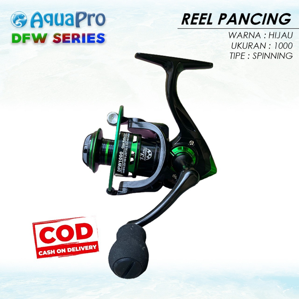 DFW1000 Reel Pancing 10KG Max Drag 5.2:1 Gulungan Reel Pancing Murah Kuat Power Reel Pancing Laut Tarikan Pancing Metal