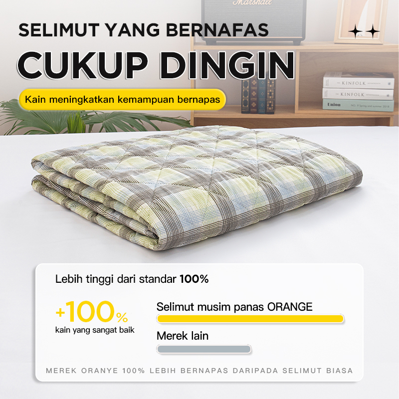 Selimut Halus Bedcover Katun Aesthetic1 Ukuran 120 160 180CM