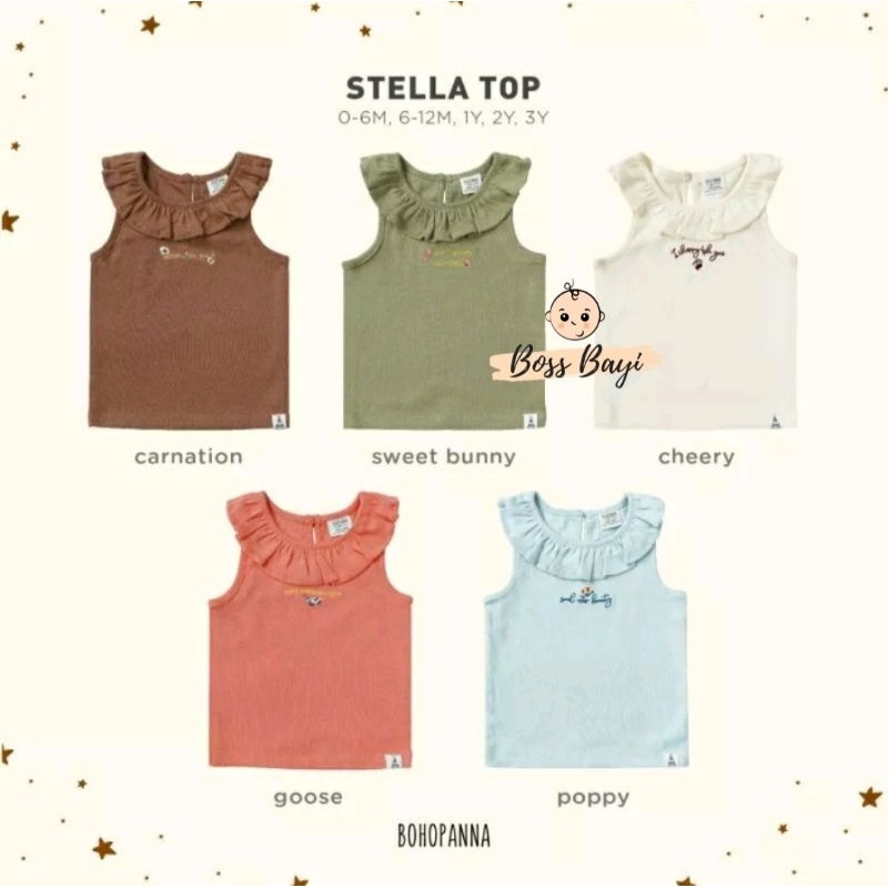 BOHOPANNA - Stella Top / Atasan Baju Anak Perempuan