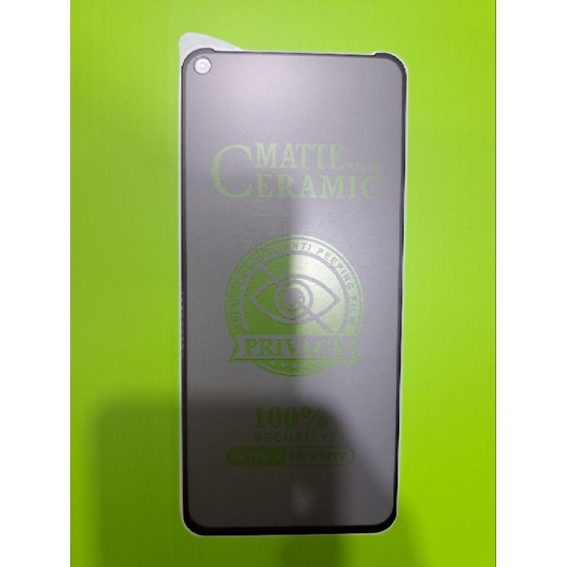 Tempered Glass Anti-Spy Samsung A11 A21S M11 Matte Film Ceramic 100% Security Anti Peeping Film Privacy 100% Security Privacy Protect Our Eyes Anti Blue Ceramic Matte Clear Edge To Edge Glass Shield High QualityS.Y Curve Screen Guard Hitam Gelap Black