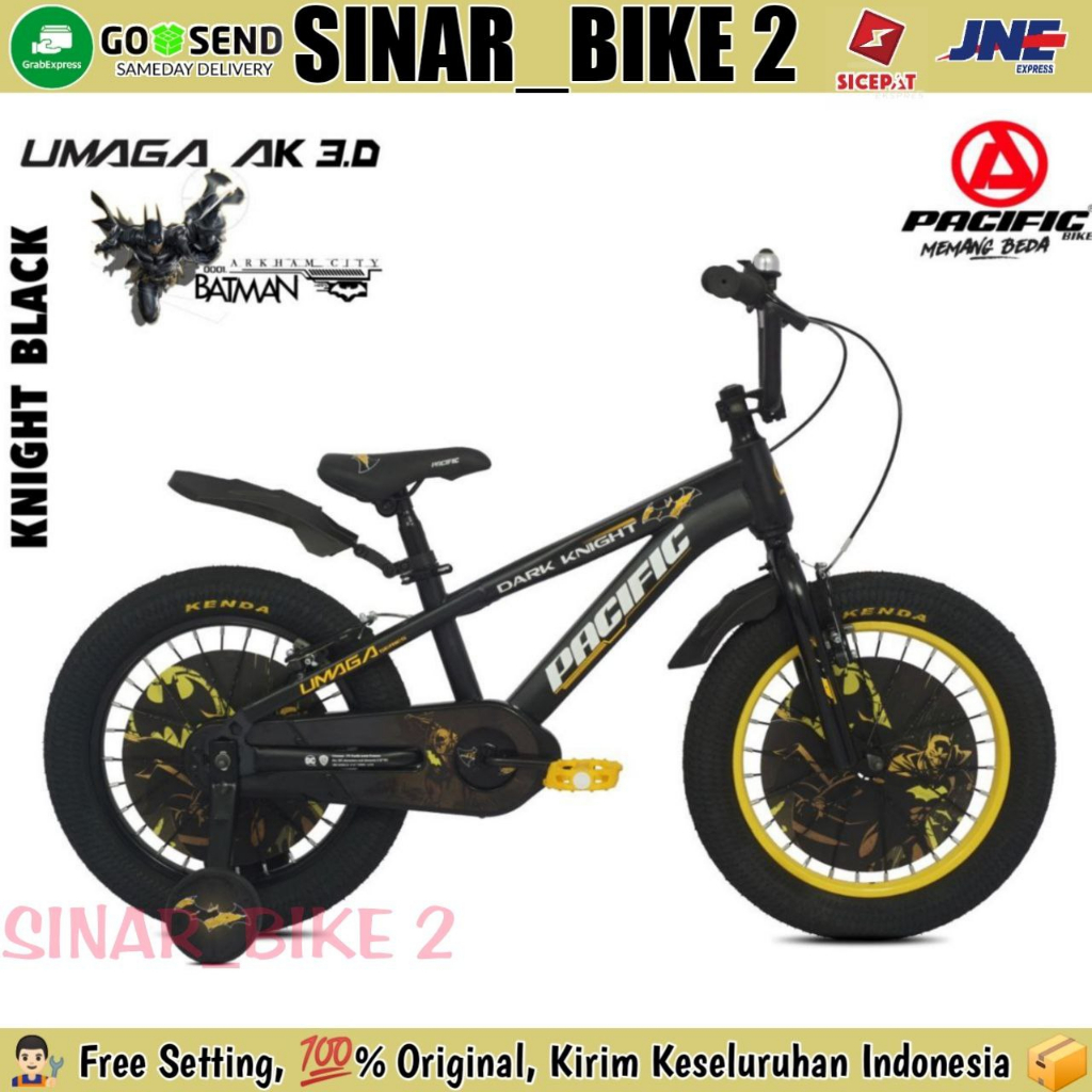 Sepeda Anak BMX Ukuran 12 ,16 &amp; 18 Inch PACIFIC Umaga Ax 3.0 Ban Jumbo Usia 3-10 Tahun