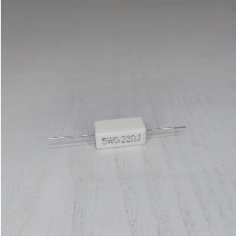 RESISTOR 5WATT 0,22R minimal 10pcs