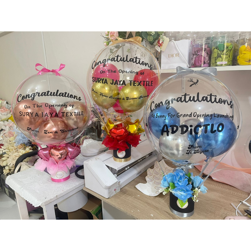 [READY JAKARTA 1HARI JADI] Buket Balon Balloon Bucket Balon Wisuda Snack Balon Bucket Bunga Snack