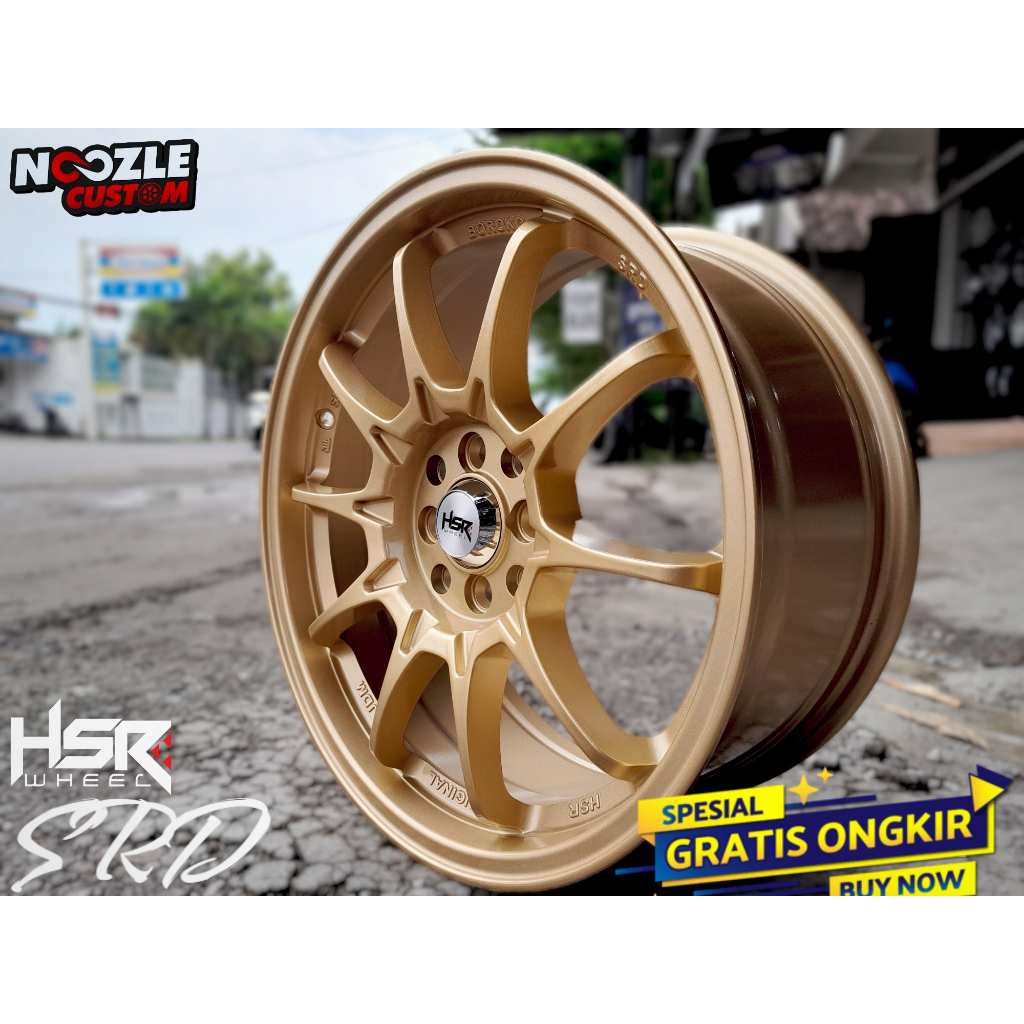 VELG MOBIL R17 LUBANG 4 HSR RING 17 PELEK RACING TYPE BOROKO SRD