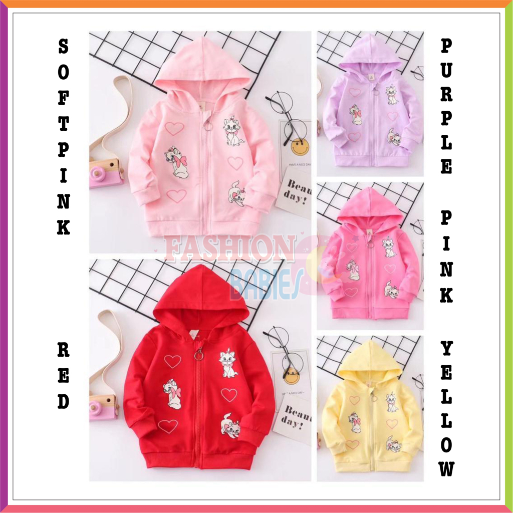 LS JAKET ANAK IMPORT | JAKET ANAK KATUN MURAH PEREMPUAN RESLETING 0-2 TH