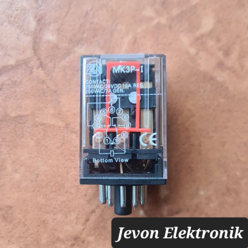 Relay MK2P-I MK3P-I 8 11 p Pin 220 V Volt Bulat MK2P-1 MK3P-1 8p 11p 220V