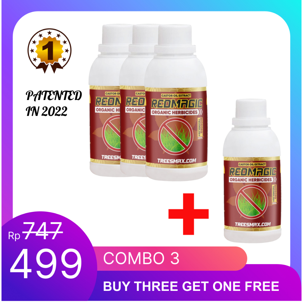 Herbisida Red Magic -  Herbicide rumput liar, Bunuh semua gulma, lindungi pertumbuhan tanaman [ASLI]