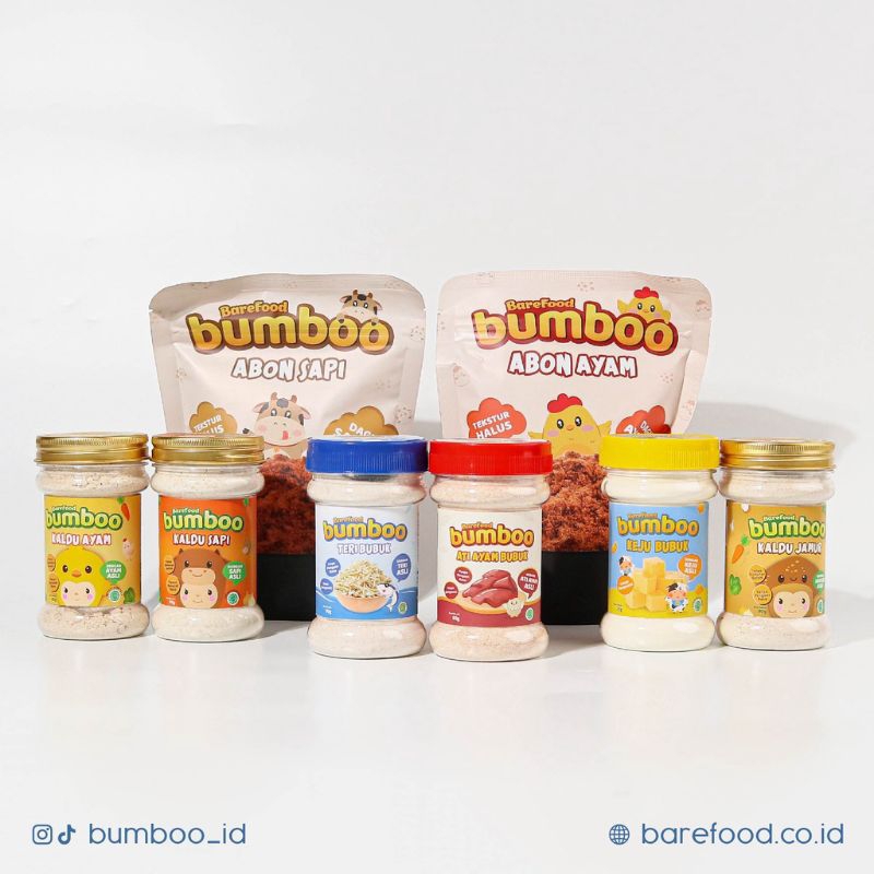 

Kaldu MPASI | Barefood Bumboo Kaldu Sapi | Ayam dan Jamur 90gr
