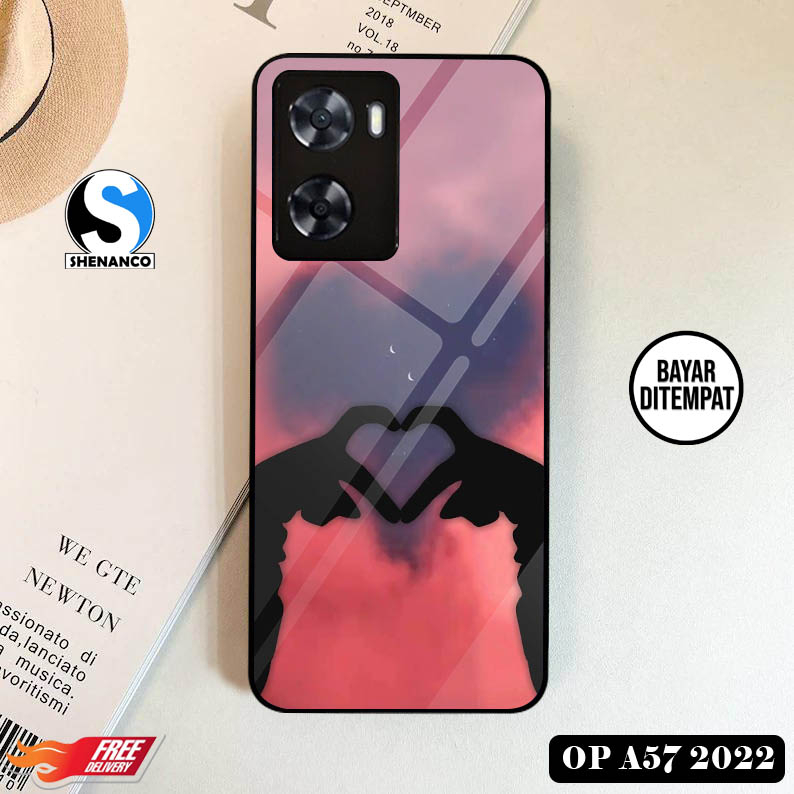 [COD]Promo Case Oppo A57 4G 2022 Gambar Wallpaper Love Aesthetic Casing Hp Bisa Type Lain Desain Kek