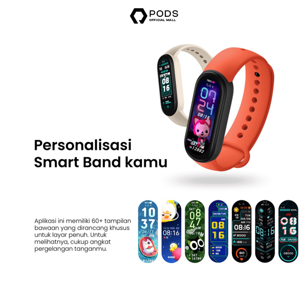 M6 Smartband By Pods Indonesia