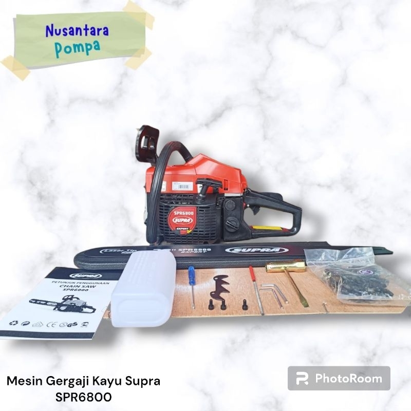 Mesin Gergaji Kayu Supra SPR6800 / Mesin Chainsaw Supra SPR6800-22Inch