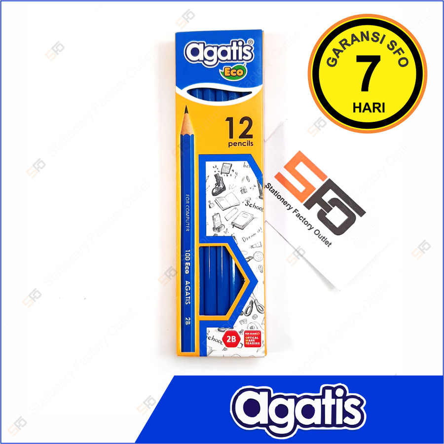 

Pensil Agatis Eco Wood isi 12