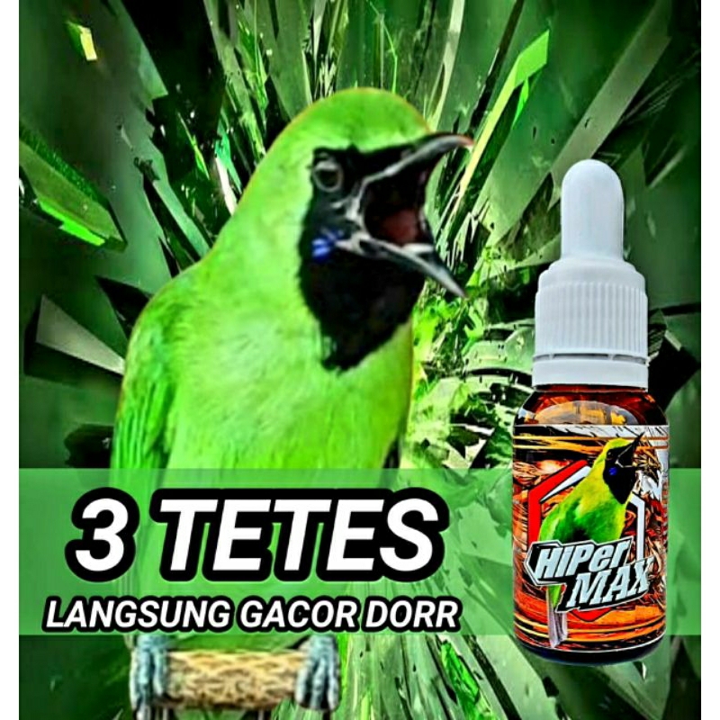 HIPER MAX RG/VITAMIN BURUNG CUCAK IJO/DOPING CUCAK IJO