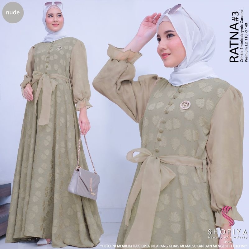 [BARU] RATNA 3 BY SHOFIYA DRESS BUSUI LD 110