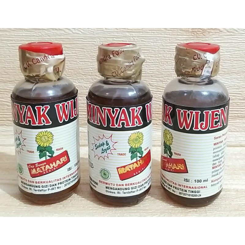 ✔MURAH Minyak Wijen Mini 100ml Cap Bunga Matahari Halal / Minyak Wijen