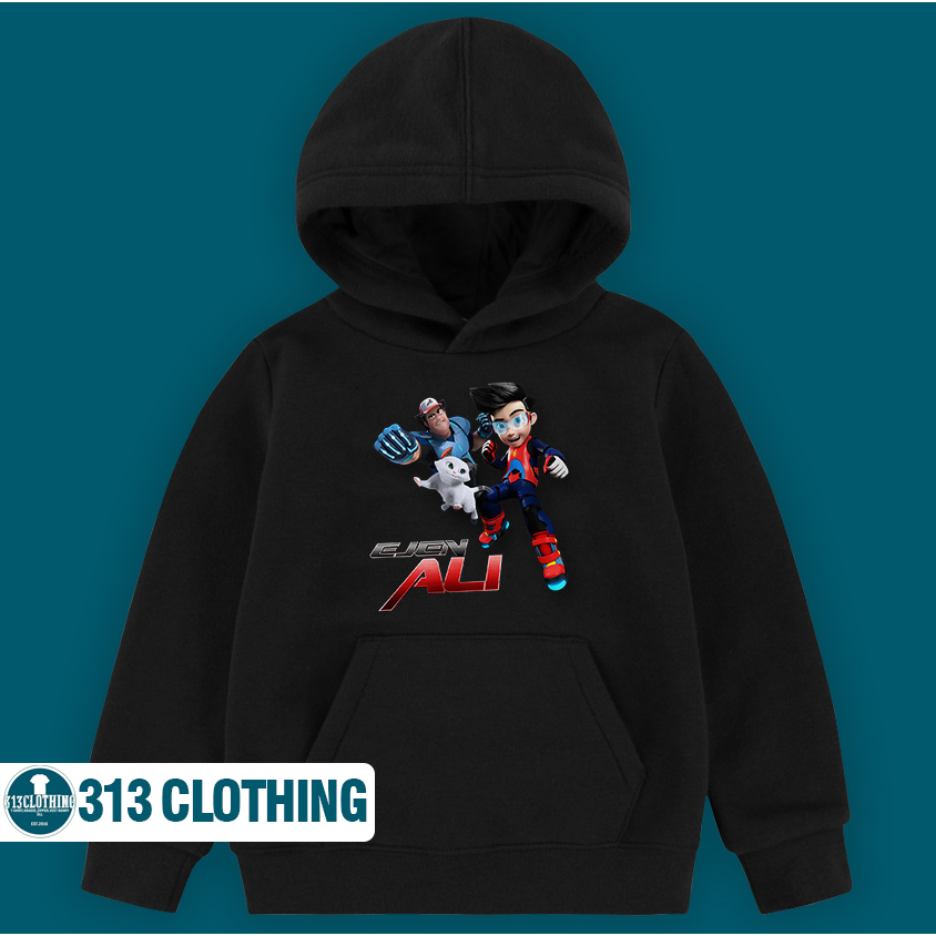 Jaket Hoodie Anak Ejen Ali Sweater Anak Ejen Ali 002