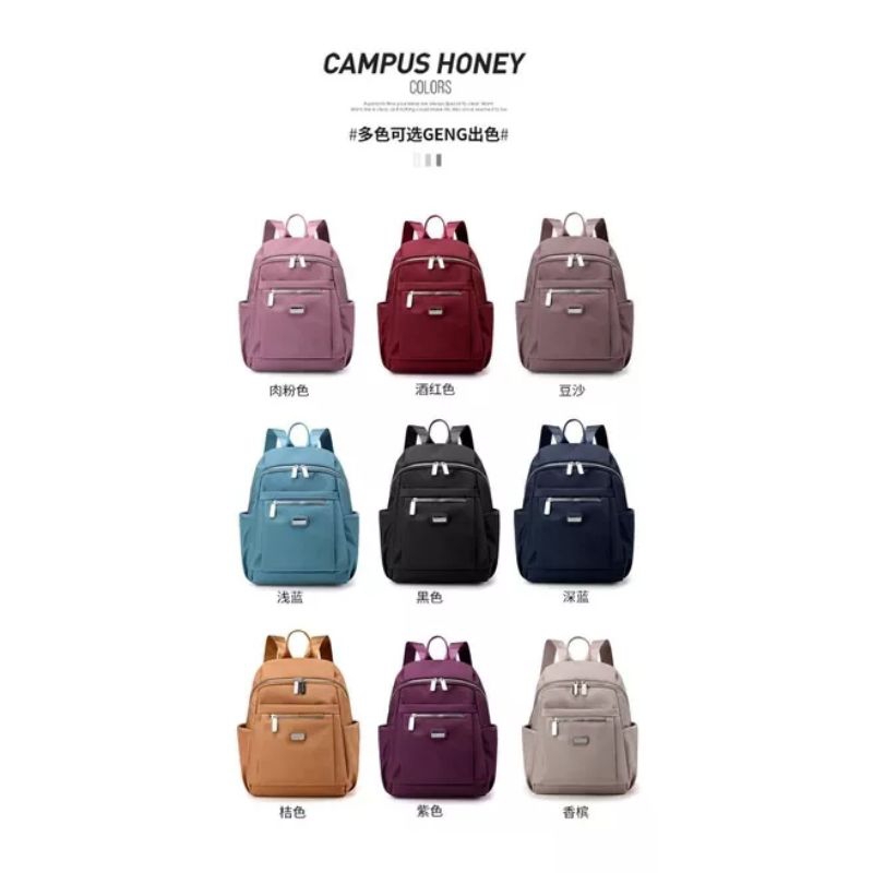 ORIGINAL Tas Ransel Chibao Wanita Import KOREA Super Tebal Elegan Design Terbaru Best Seller