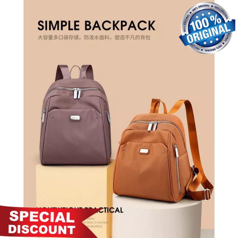 ORIGINAL Tas Ransel Chibao Wanita Import KOREA Super Tebal Elegan Design Terbaru