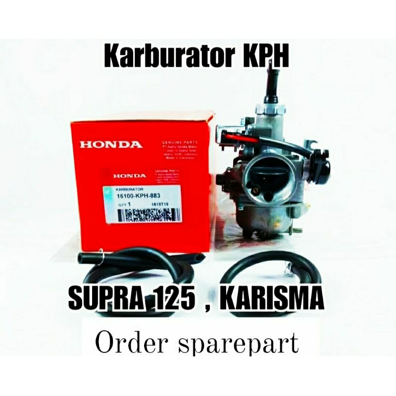 KODE PART KPH KARBURATOR HONDA SUPRA X KIRANA / KARBU , HONDA SUPRA X 125 , HONDA KARISMA (KODE PART