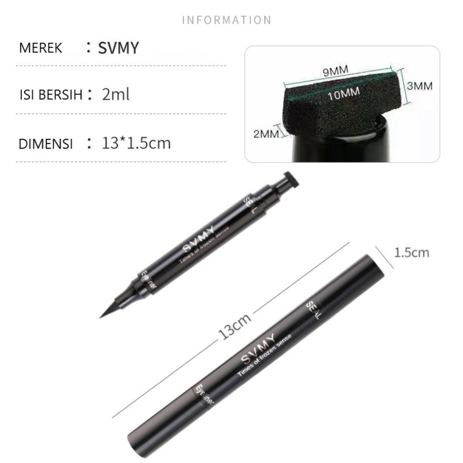 SVMY Eyeliner Instan Stamp Waterproof Long Lasting LA223 872