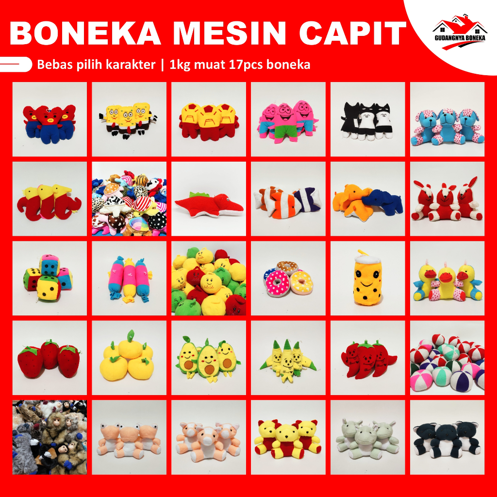 BONEKA MESIN CAPIT GROSIR MURAH