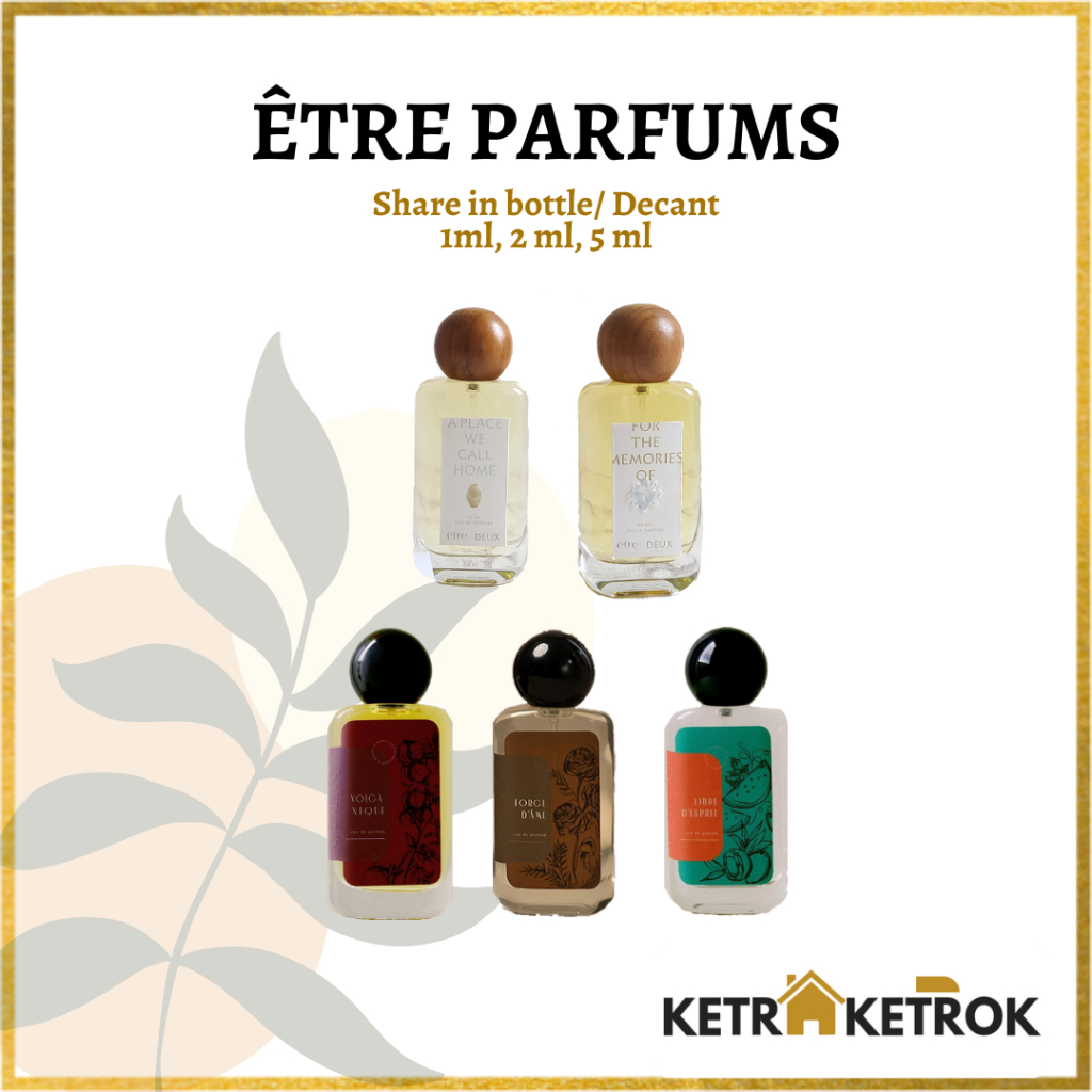 HarumTerus- Decant Share Perfume TRE PARFUMS Libre D Esprit / Force D' Ame / Volcanique / Etre Deux