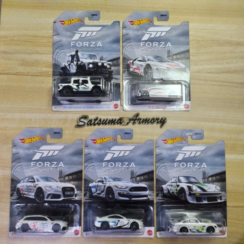 Paket Hotwheels Forza Motorsport Series Land Rover Defender Acura NSX Porsche Audi Ford Shelby Hot W