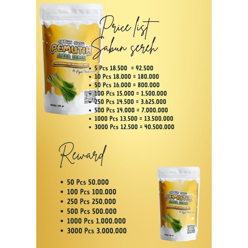 Sabun susu sereh by pipit andreyani