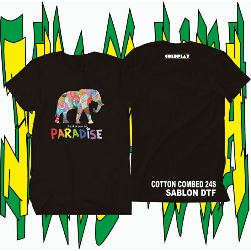 TShirt- COLDPLAY PARADISE/COLDPLAY WORLD TOUR