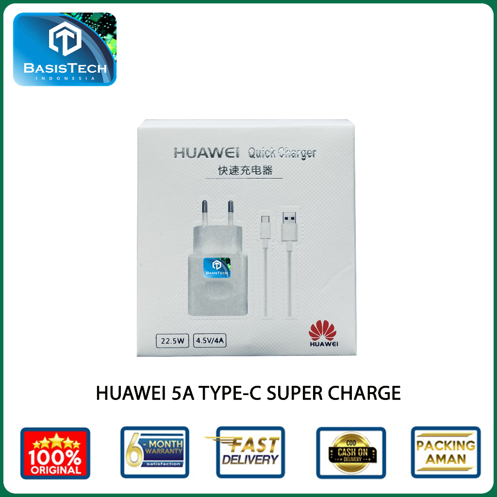 CHARGER HUAWEI 22.5W TYPE C 4A ORIGINAL HIGH QUALITY