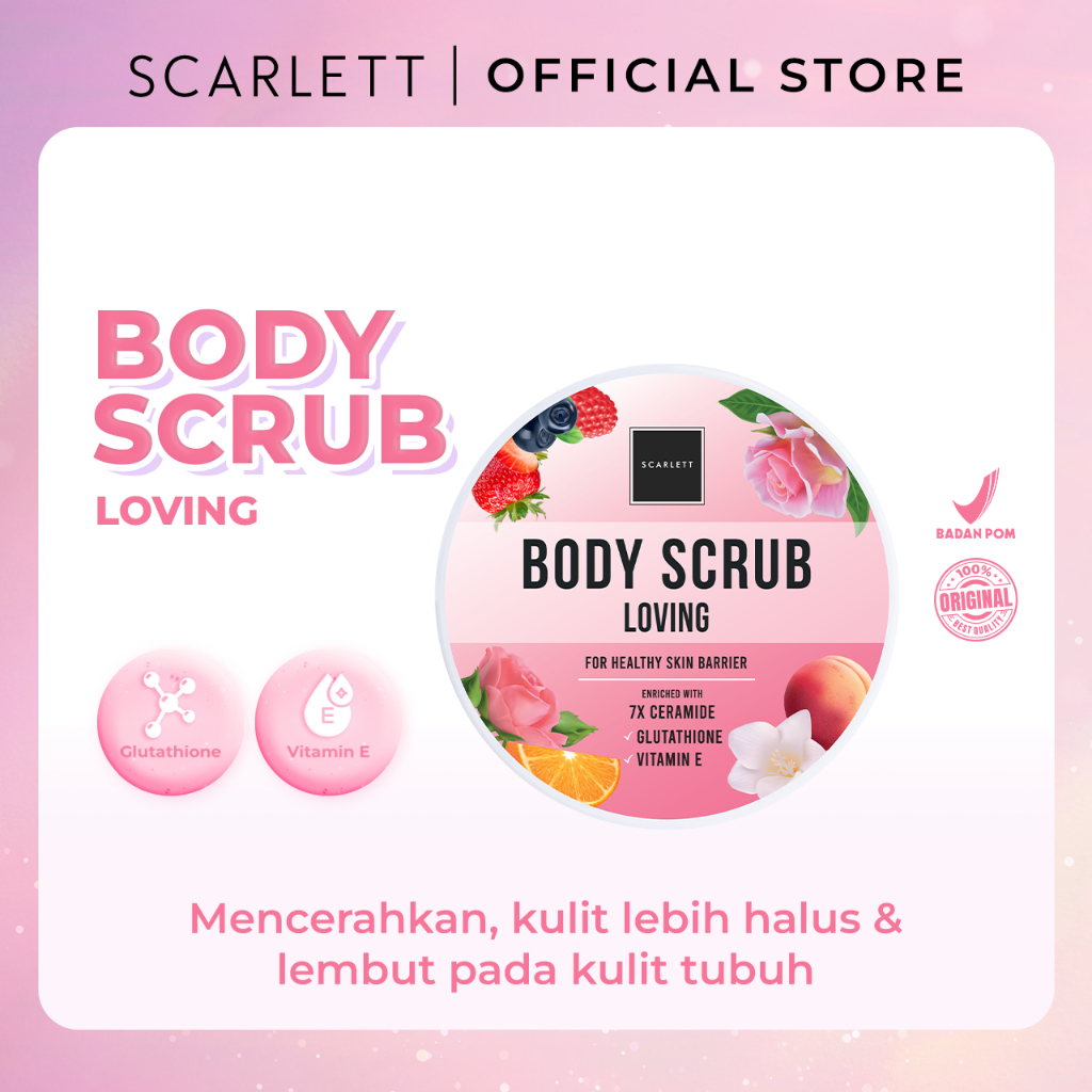 Scarlett Whitening Loving New Varian / Shower scrub/Body scrub/Lotion/Body serum/Body Cream