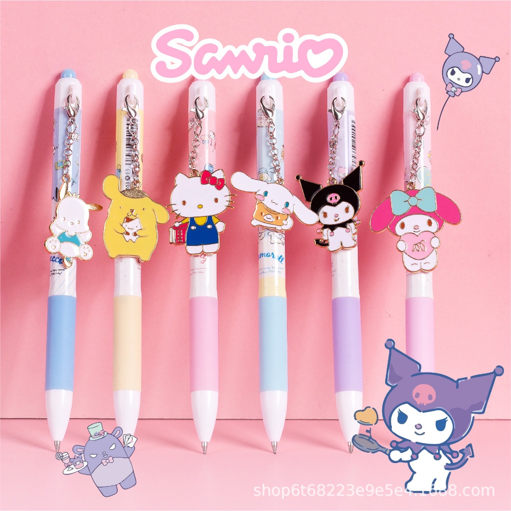KENSHO Pulpen Fancy  Karakter Lucu Sanrio Premium 0.5mm / Pen Gantungan / Bolpen Acrylic