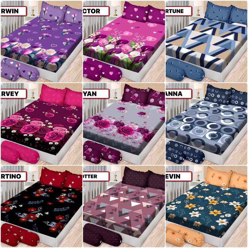 (BISA COD)SPREI BONITA EMILIA TERLARIS UK 180*200 CM