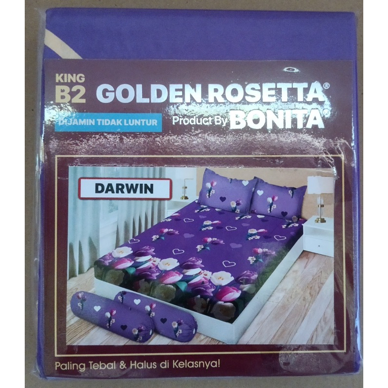 (BISA COD)SPREI BONITA EMILIA TERLARIS UK 180*200 CM