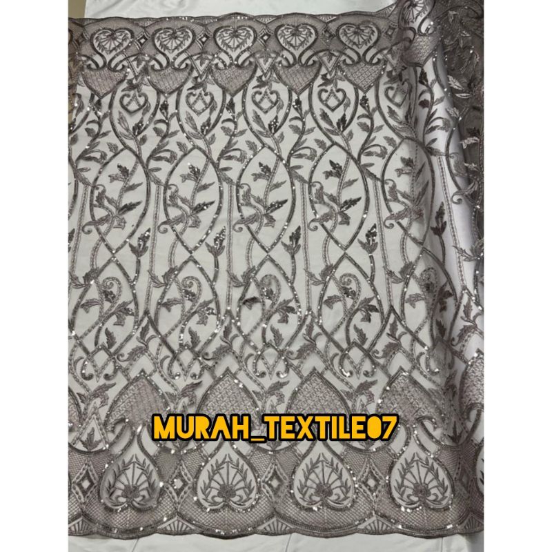 Kain Tile Payet squin bahan kebaya harga per 0,5 m