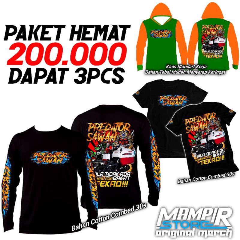 KAOS KOMBI SAWAH PAKET HEMAT DAPAT 3 - TIPE YANMAR AW82