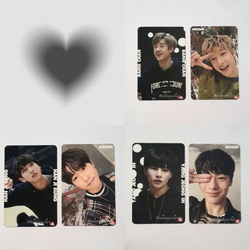 stray kids photocard mixtape set bangchan han jisung jeongin i.n