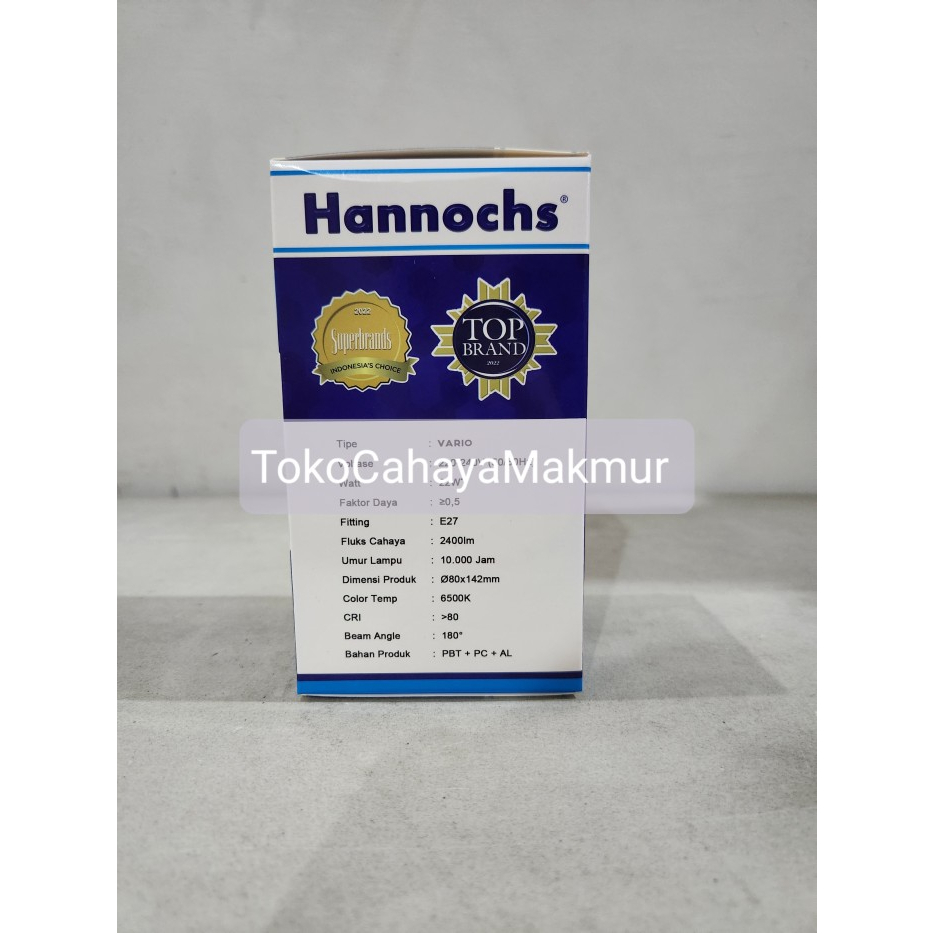 Lampu LED Bohlam Vario 24w 24watt Hannochs CoolDayLight