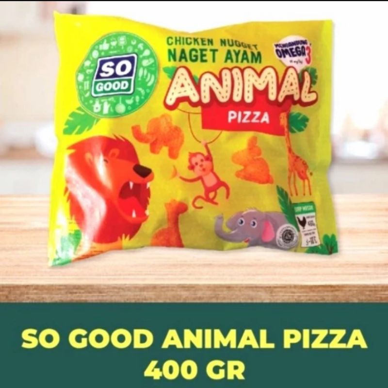 

So Good Chicken Nugget Animal Pizza 400gr Naget Ayam