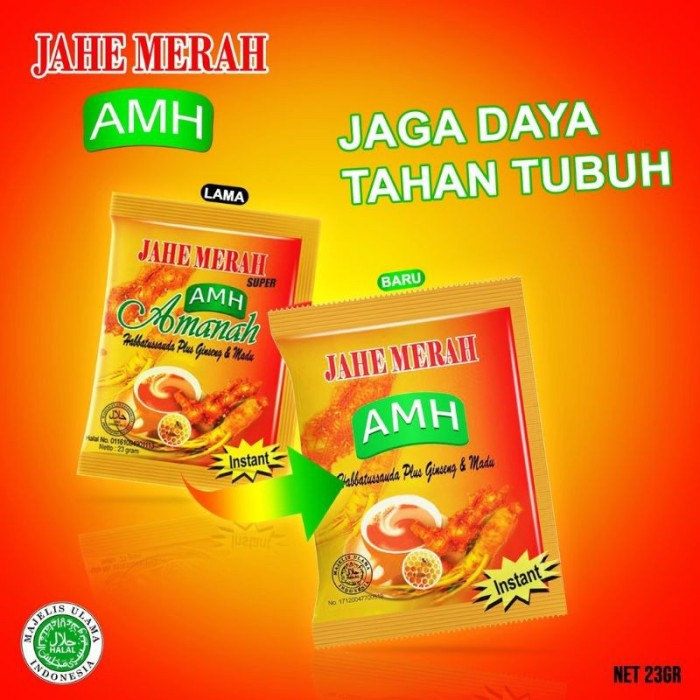 

Jahe Merah Super Amanah AMH - 12 Sachet