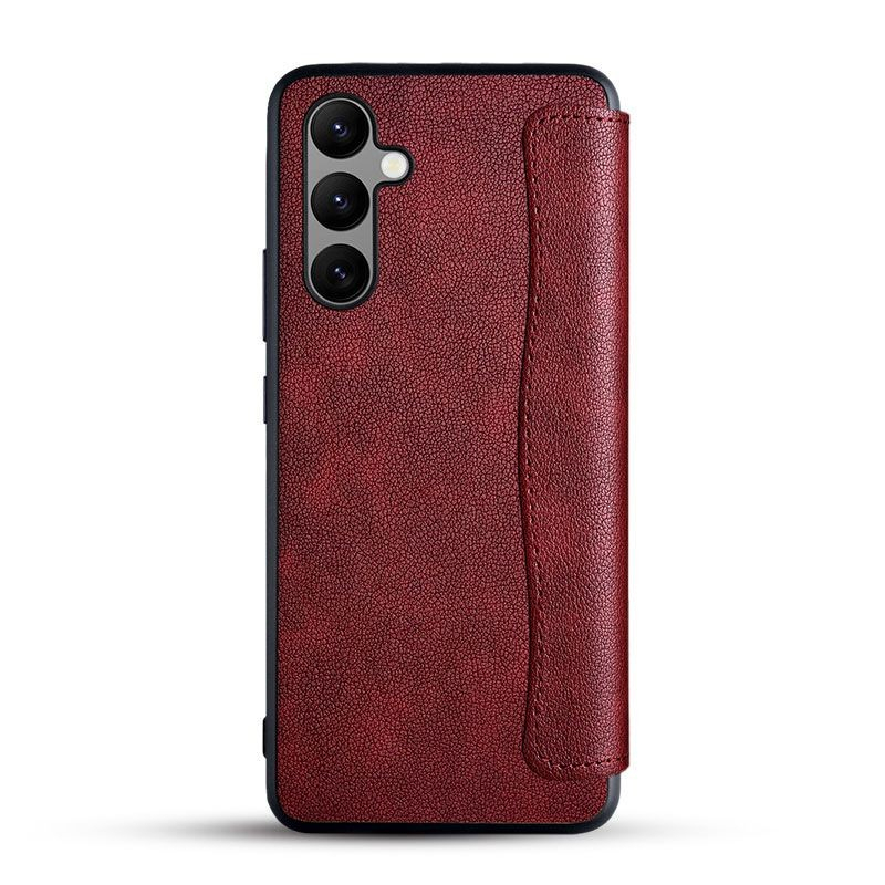 SAMSUNG A34 5G / A54 5G CASE LEATHER FLIP CASE AIORIA LEATHER FLIP COVER SILIKON TPU SOFTCASE