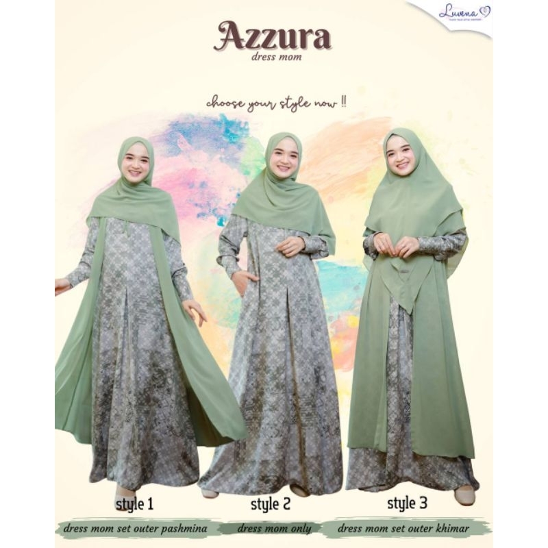 sarimbit azura dress mom set outer dari luvena