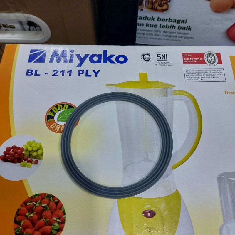 Seal Karet Blender Miyako BL-211 PLY Original,Karet Gelas Bumbu Blender BL 211 PLY