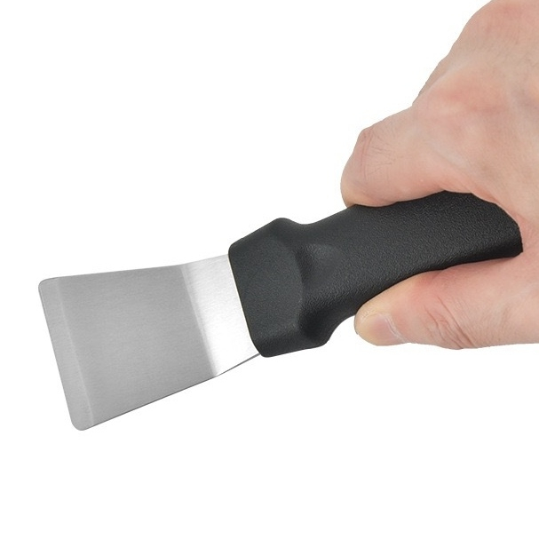 ALAT PEMBERSIH KERAK WAJAN PANCI DAPUR LA151RD CLEANING SHOVEL SPATULA STAINLESS STEEL MULTIFUNGSI PRAKTIS SERBAGUNA PENGIKIS NODA MINYAK