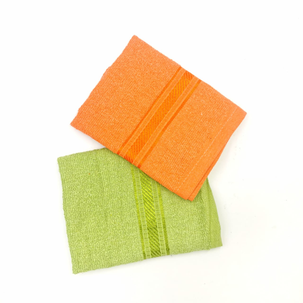 KUP - COD MURAH PAKET 2 PCS HANDUK KATUN MINI / HANDUK KERAMAS / HANDUK ANAK / HANDUK MULTIFUNGSI UK 50 X 100 CM