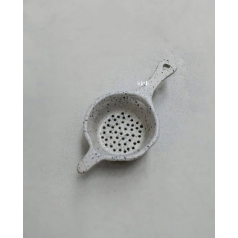 handmade ceramic tea strainer saringan teh keramik