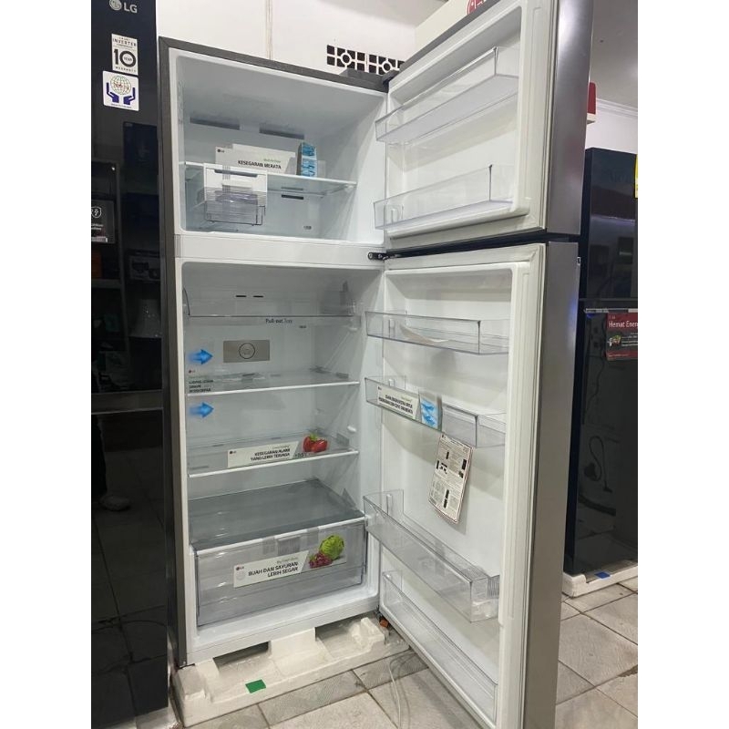 kulkas 2 pintu LG 392plgb samrt Inverter hemat listrik
