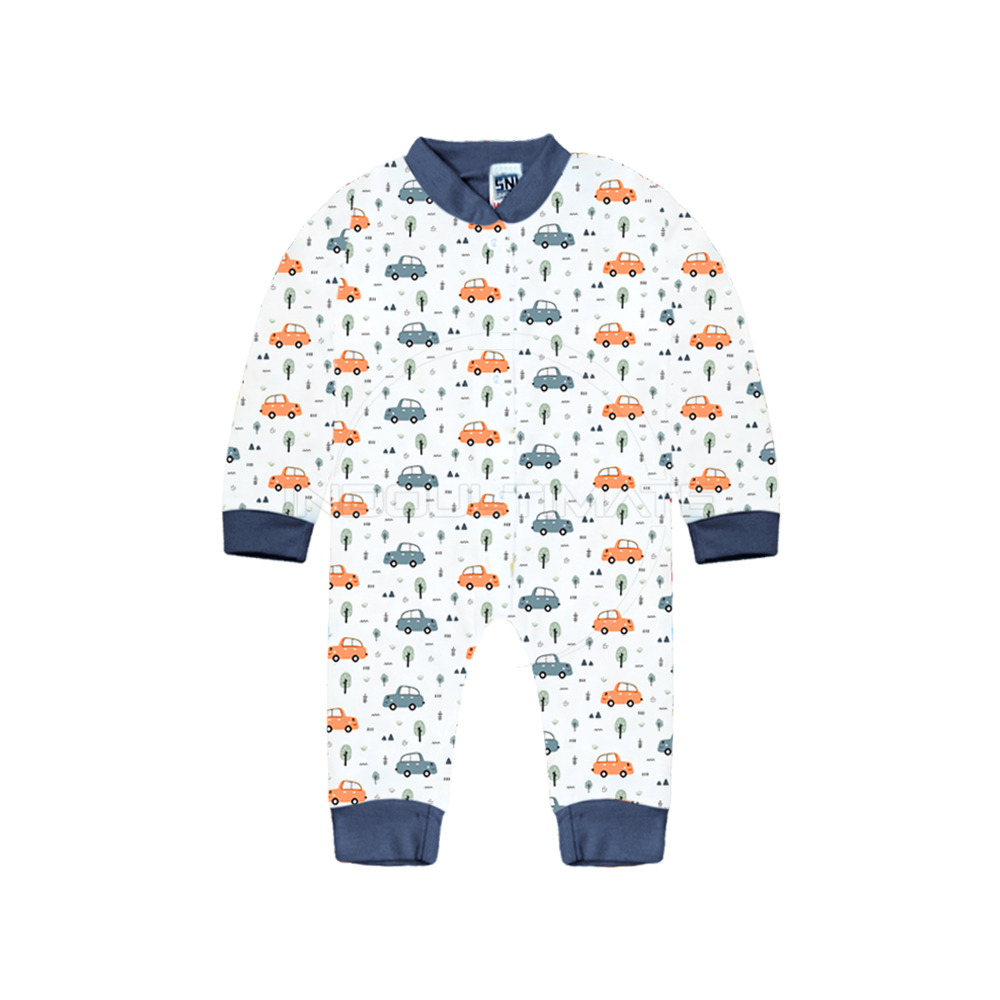 1Pcs Jumpsuit Panjang Kaki Buka SNI Sleepsuit Piyama Newborn Full Print BCS-663 Jumper Bayi Baju Panjang Bayi Katun Model Terbaru 2023 Baju Tidur Panjang Kaki Buka Murah Kualitas Terbaik