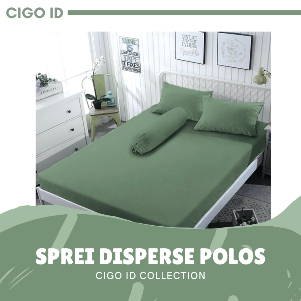 SPREI DISPERSE POLOS BY MORNING OWL  BAHAN KATUN DISPERSE MICROTEX  120x200 / 160x200 / 180x200  TINGGI 20